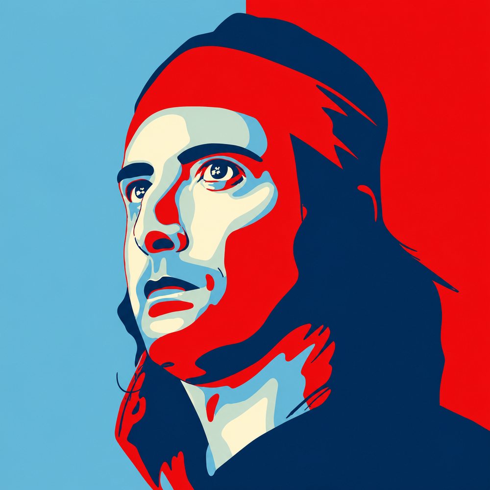 Poster-style portrait